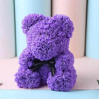 Classic Collection Purple Rose Bear - Image 2