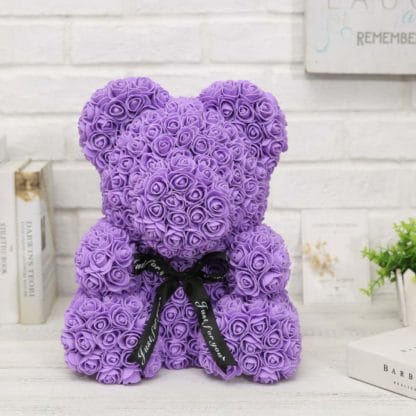 Classic Collection Purple Rose Bear