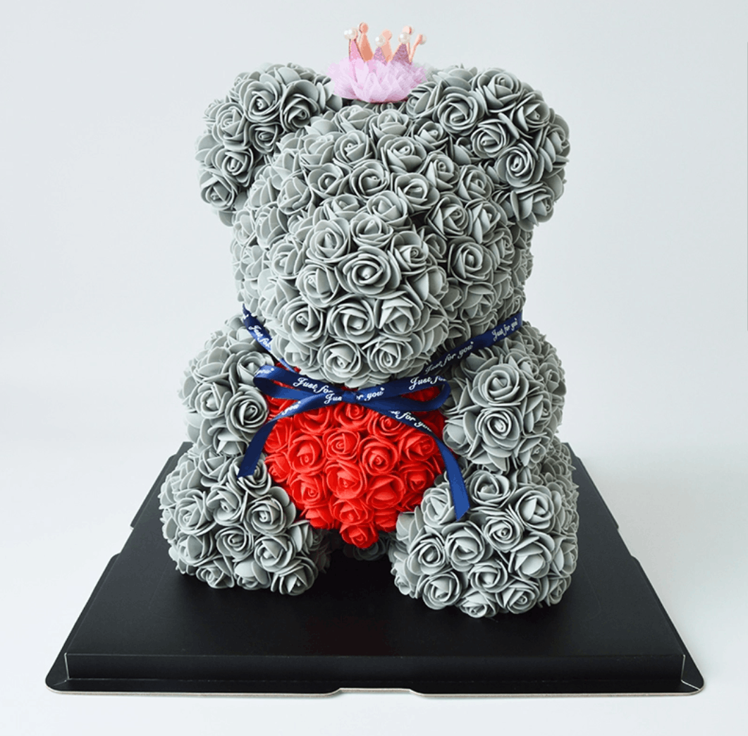 rose bear grey